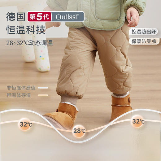 【2025秋冬新品】i-baby×Outlast太空气凝胶素色恒温棉裤 商品图5