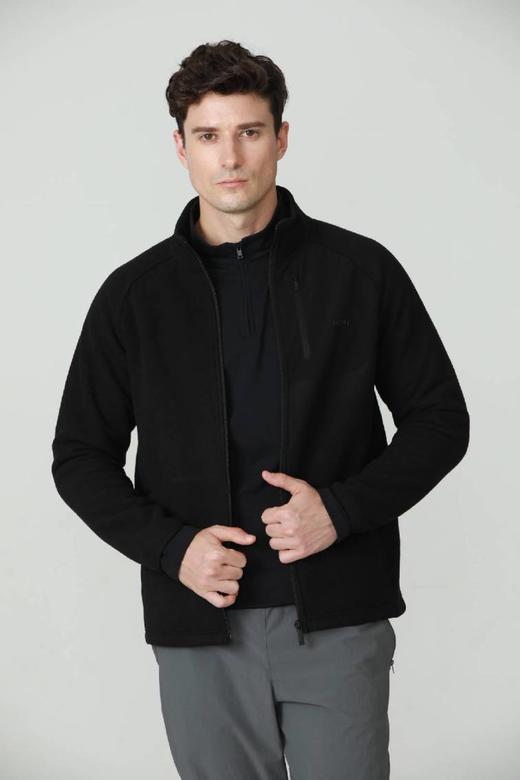 SANY男士加绒立领夹克320C-黑色 商品图0