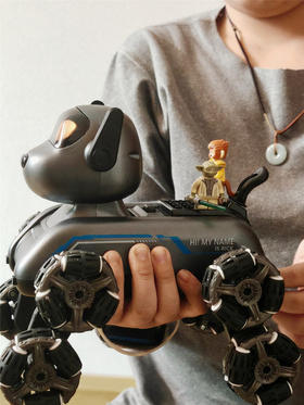 优选丨八轮特技机械狗 多方向行驶｜前后臂翻越 旋转爬坡 高姿巡逻 低趴潜行