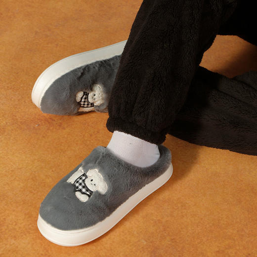 格纹小狗情侣男款棉拖-纪念日百货门店同款165794734 商品图4