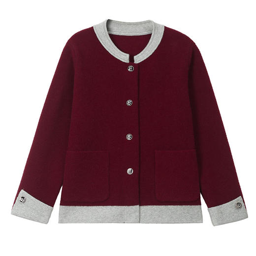 CC女士毛呢开衫2025年新款高级感秋装上衣外搭时尚轻奢外套宽松短款 商品图4