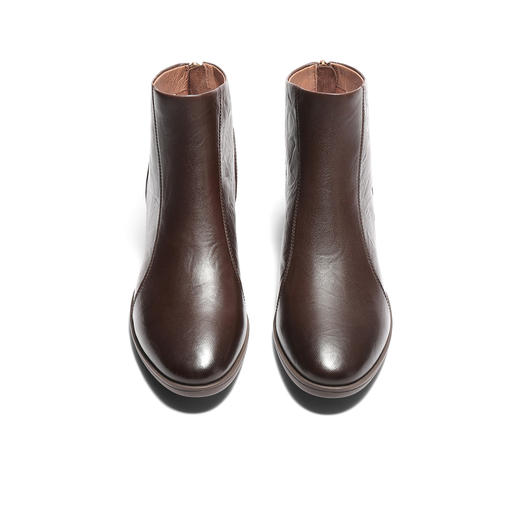 【云粉节】BF楼 森达休闲靴2025冬季新款尖头抓纹羊皮短靴4T649吊牌价999活动价499 商品图2