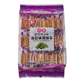 【超市】DOE苔味薄饼干300g
