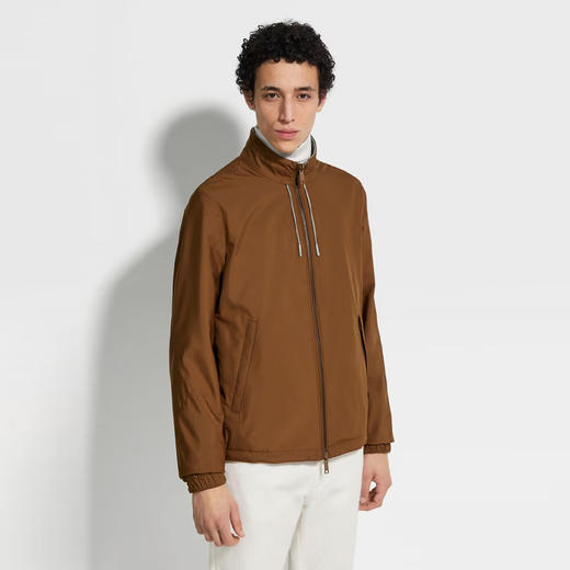ZEGNA 杰尼亚 男士超细纤维双面 Brezza 夹克外套 棕色 E7T33 7124B 155 商品图2