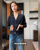 之禾同款老钱感V领针织开衫09102 商品缩略图2
