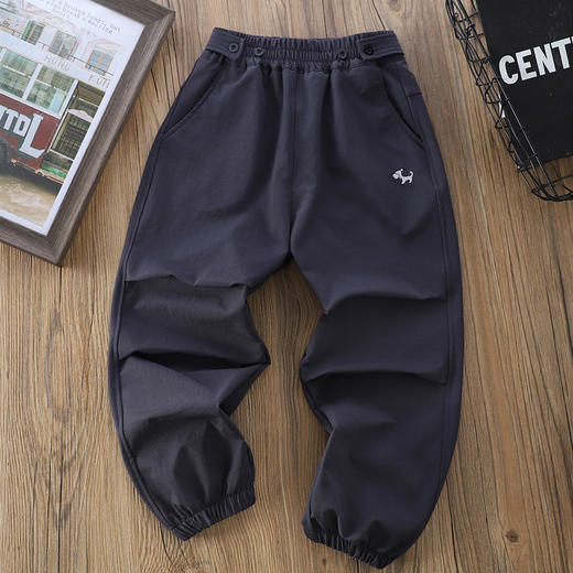 秋款软壳加厚锦纶速干运动裤 尺码110-170 商品图4