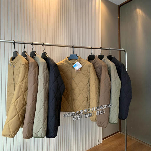 出口整单 叠穿神器！2025科技高效保暖棉情侣款棉衣复古山系绗棉棉服！ 商品图1
