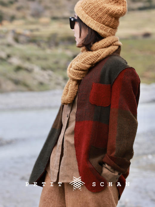 PETIT SCHAN小闪 CLO#916 Love in a Puff‌ 志明与春娇 纯羊毛擀毡工艺手工染色西装外套 商品图0