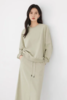 DUIBAI对白 草绿色休闲卫衣半裙套装 21173 商品缩略图4