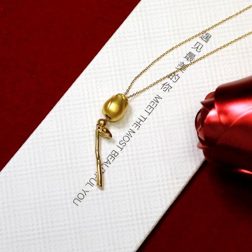 黄金玫瑰花项链！纯金999！0.8g！ 商品图5