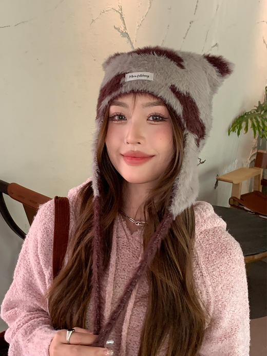 奶牛纹角角针织帽-纪念日百货门店同款166093323 商品图0