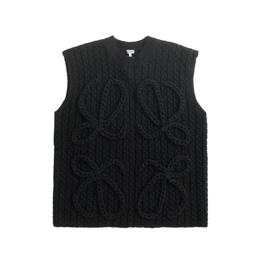 中性款编织羊毛针织毛衣背心马甲014 商品图0