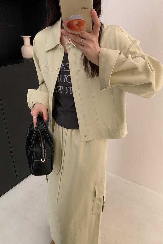 LNNNS 率性工装风外套背心半裙三件套装 21076 商品图0