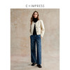 C+IMPRESS/西嘉美利奴羊毛 经典箱型小香风短款圆领双面毛呢外套 商品缩略图3
