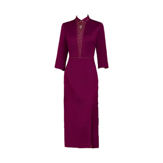 优雅中国风喜妈妈晚礼服婚宴喜婆婆敬酒服连衣裙GY6402 商品图4