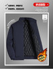 行政夹克男加厚加棉保暖2025冬季中老年爸爸装立领高端外套加大码 商品缩略图2