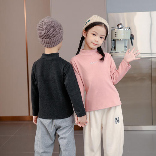 【29.9元/2件捡漏】儿童德绒打底衫秋冬季长袖T恤打底男童女童 商品图4