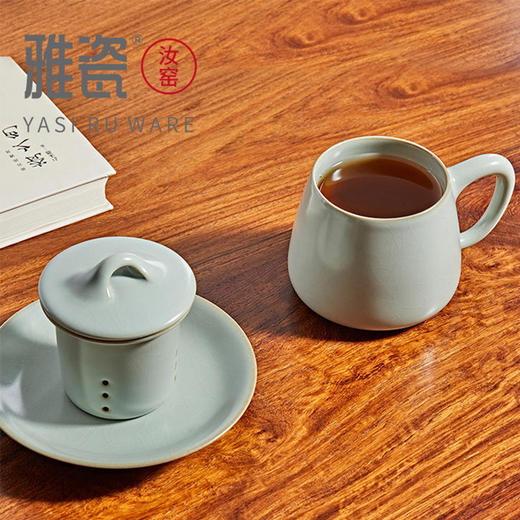 雅厚陶艺 雅瓷-汝窑石瓢杯【KLJJZQ10.0】 商品图2
