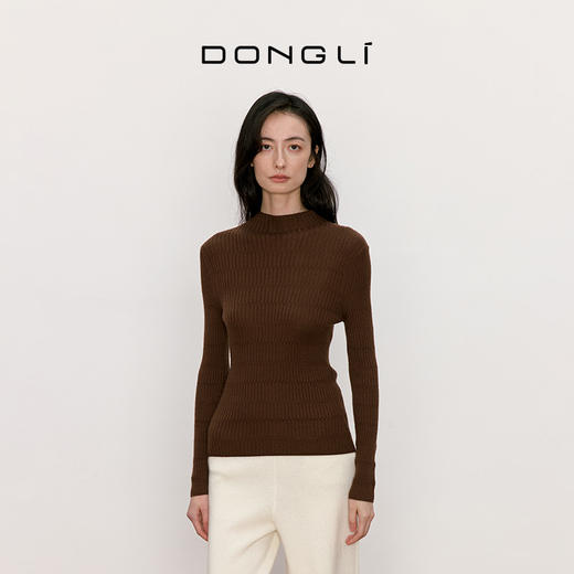东黎 • 我不被驯化 山羊绒女士秋季半高领套衫 5158 商品图2