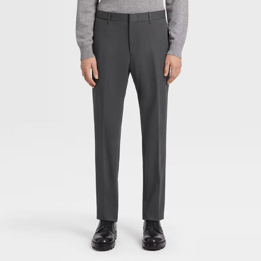 ZEGNA 杰尼亚 男士混纺棉质休闲裤 灰色 E8I03 TR14 318 商品图1