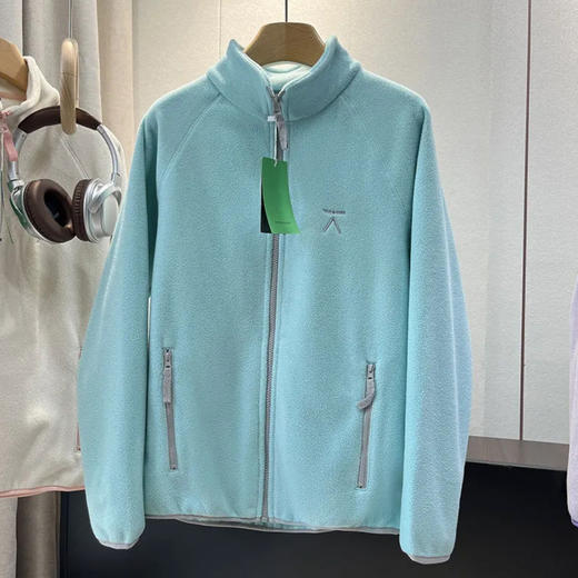 2025多巴胺秋冬情侣款立领开衫夹克抓绒拉链卫衣摇粒绒外套 商品图4