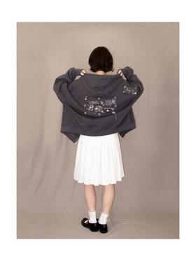 Kaiy Xiao 魔法系列 后背小兔印花连帽毛衫外套