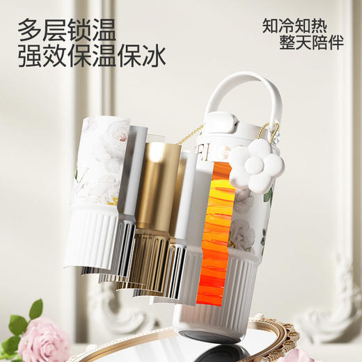 750ml莫奈花园便携保温杯-纪念日百货门店同款165800591 商品图3