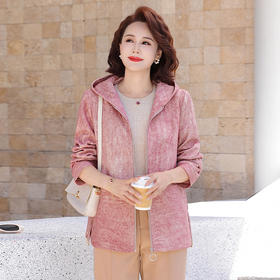 FW 6026连帽外套休闲风衣拉链夹克衫