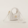 Miu Miu 女士 Wander 马特拉塞凸纹纳帕皮流浪汉迷你提挎包 米白色 5BP078 AN88 F0009 VOOO 商品缩略图1