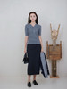 924-2 小禾撞色V领针织上衣 商品缩略图8