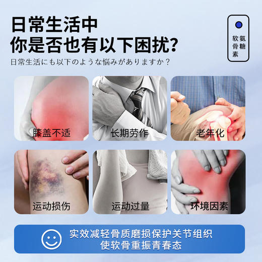 minikuma氨糖软骨素营养贴中老年颈肩腰腿半月板全身关节膝盖可贴 商品图1