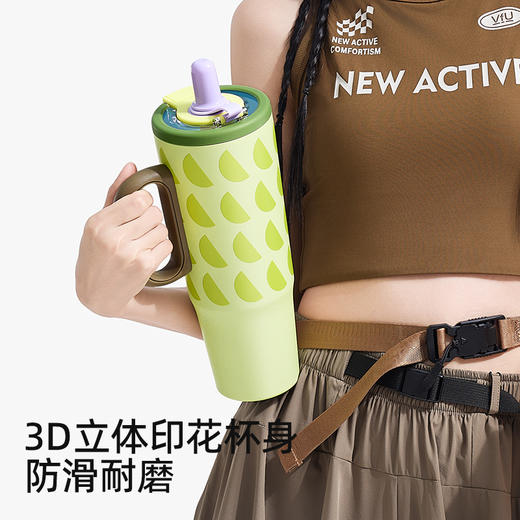 bablov巨无霸保温杯大容量吸管杯陶瓷覆层办公室水杯高颜值杯子女 商品图4