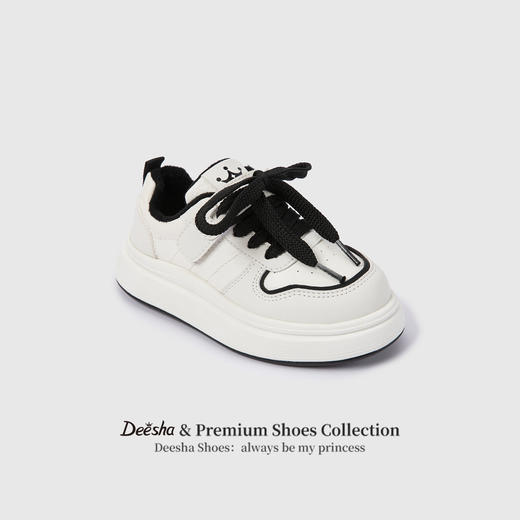 笛莎Deesha 女童童鞋2025冬季新款加绒休闲低帮板鞋 商品图0