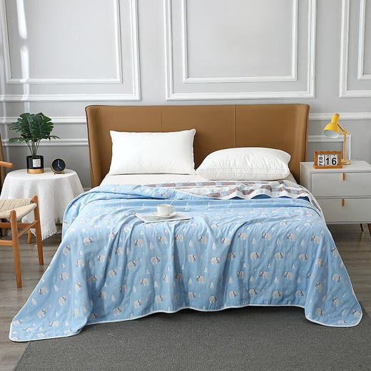 PLOVER啄木鸟家纺六层纱毛巾被 北极熊 200*230cm 商品图0