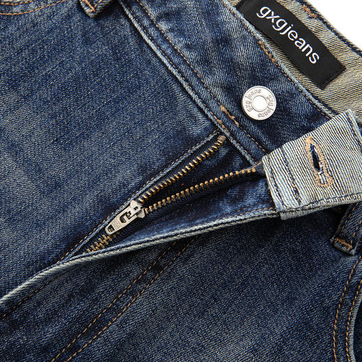 gxg.jeans男装 磨破做旧裤子休闲水洗直筒牛仔长裤潮流 25年冬 商品图2