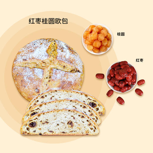 耘珂  不添加油糖面包系列 硬欧包、大列巴 、小法棍【满98包邮】 商品图3