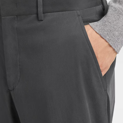 ZEGNA 杰尼亚 男士混纺棉质休闲裤 灰色 E8I03 TR14 318 商品图3