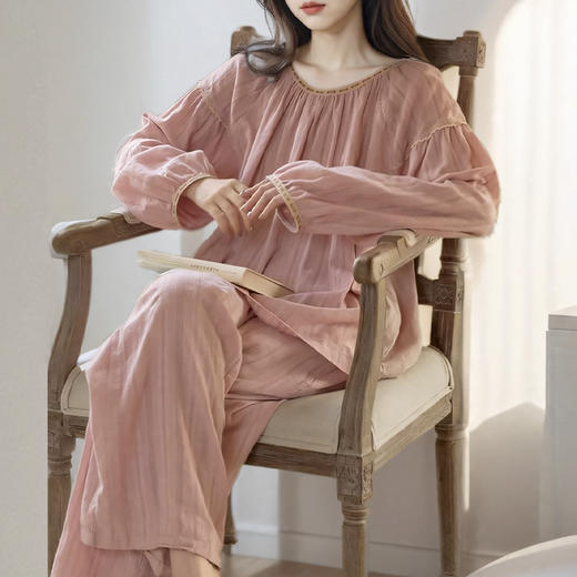 裁缝学苑AQ550套头圆领长袖长裤新款家居服套装纸样女装睡衣套装服装打板 商品图1