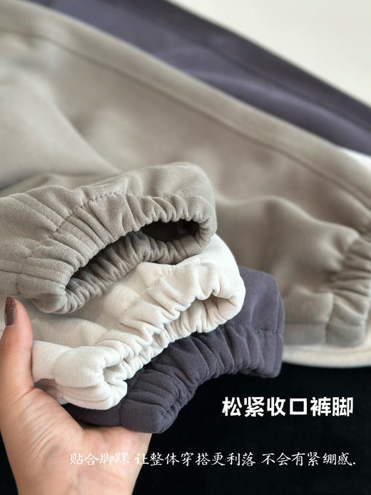 【校园神裤的神‼️】超柔高棉宽松版型纯色百搭休闲运动裤挺括有型90-170尺码 商品图2