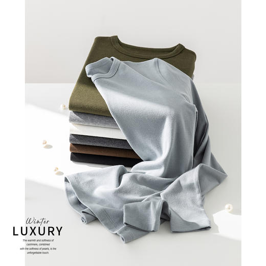 可机洗「珍珠羊绒」打底衫 | 简约而又不失质感，7色可选，搭配各种冬装外套都好看（爆仓！预售15天内发货） 商品图8