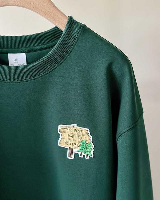 售完 THS-限时 可隆家 情侣款 圆领款插画师联名卡通印花卫衣 2色 QI142 商品图7