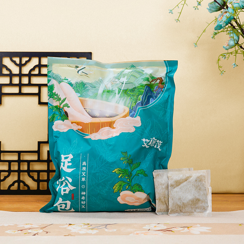 艾康茂足浴包去湿气助睡眠野生艾草艾叶祛寒湿通经活络足浴袋装整袋
