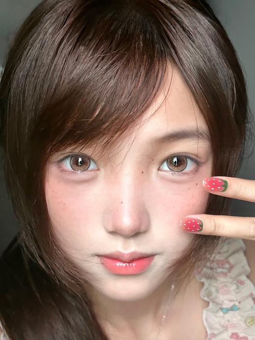 toastnomi日抛 巧克力酱酱 14.2mm 轻混血 有同款半年抛 商品图0