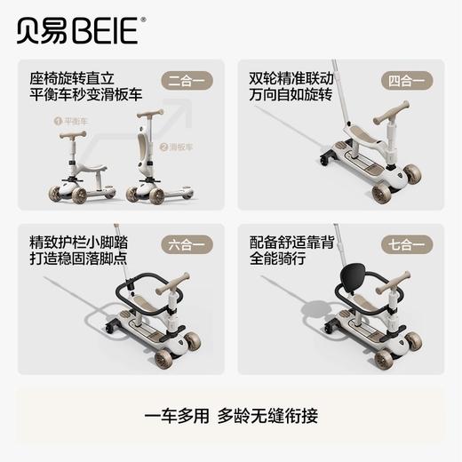 贝易至尊Pro滑板车1到3岁6岁宝宝儿童车婴儿滑行学步车溜娃神器【会员下单满：418 送专属车筐+头盔】 商品图2