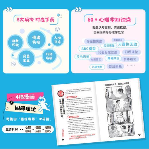 停止内耗！60篇心理学漫画教你破局重生 心理学书籍漫画人际心理学漫画人性心理学个人成长职场交往 商品图1