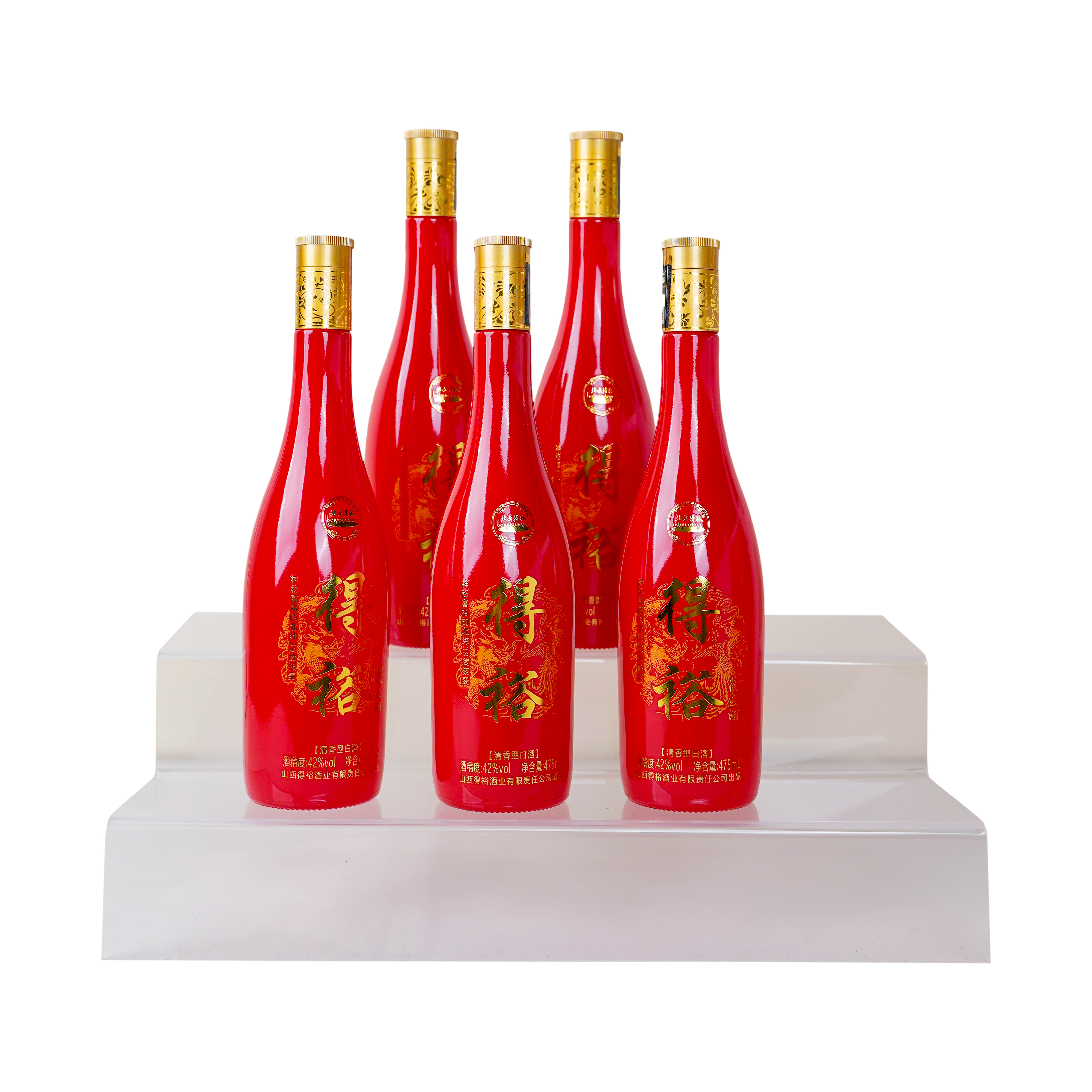 北岳得裕莜麦酒（和和美美红瓶） 42%vol 475mL*1瓶
