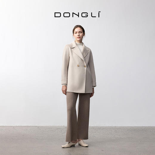 东黎 • 我不被驯化 山羊绒女士秋季西装领中长款大衣 5306 商品图4