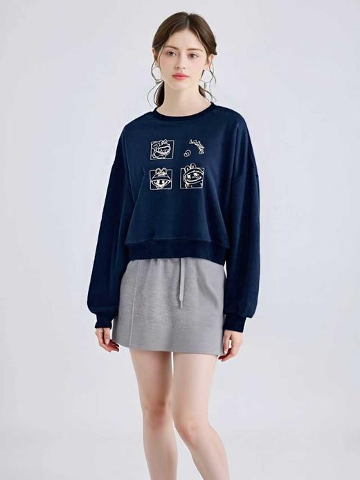 【工艺系列卫衣】刺绣款～95%棉重工拉布布卡通刺绣卫衣-喜出 商品图4