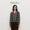 东黎 • 我不被驯化 山羊绒女士秋季学院风菱形格套衫 5160 商品缩略图2