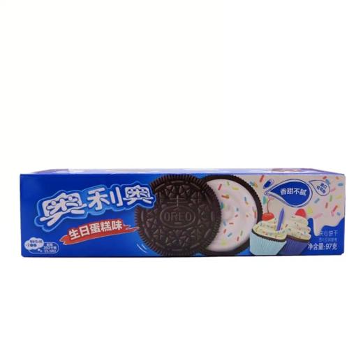 【超市】奥利奥生日蛋糕味夹心饼干97g 商品图0